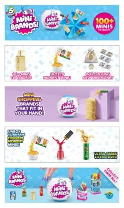 5 Surprises - Mini Brands - Global (77289GQ2) -Randboutique Für Kinder 5 surprises mini brands global 77289gq2 5