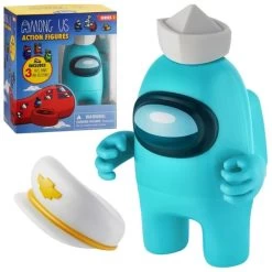 Among Us - Actionfigures - 1-pak - Box With Windows S2 - Turquoise