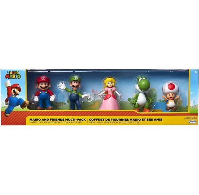 Nintendo - Super Mario & Friends 2,5" Figur 5 Pack (400904) 4 Nintendo - Super Mario & Friends 2,5" Figur 5 Pack (400904) – Bild 2