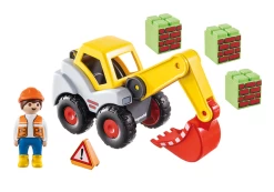 Playmobil - 1.2.3 - Shovel Excavator (70125) -Randboutique Für Kinder playmobil 1 2 3 shovel excavator 70125 1