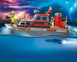 PLAYMOBIL 70140 Seenot: Löscheinsatz Mit Rettungskreuzer -Randboutique Für Kinder playmobil 70140 seenot loscheinsatz mit rettungskreuzer 3