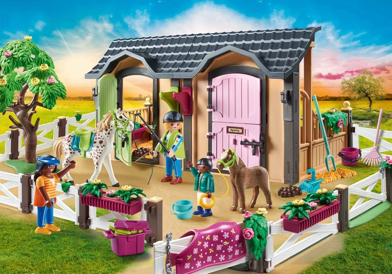 PLAYMOBIL 70995 Reitunterricht Mit Pferdeboxen 5 PLAYMOBIL 70995 Reitunterricht Mit Pferdeboxen – Bild 3