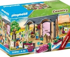 PLAYMOBIL 70995 Reitunterricht Mit Pferdeboxen