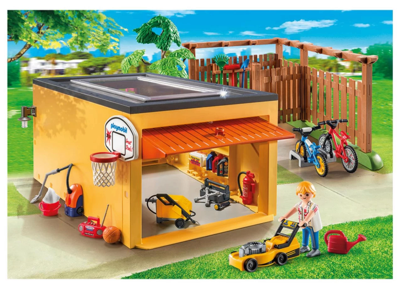 PLAYMOBIL® 9368 Garage Mit Fahrradschuppen 5 PLAYMOBIL® 9368 Garage Mit Fahrradschuppen – Bild 3