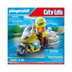 Playmobil - Notarzt-Motorrad Mit Blinklicht (71205) -Randboutique Für Kinder playmobil notarzt motorrad mit blinklicht 71205 3