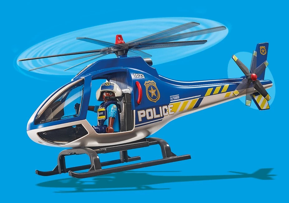 Playmobil - Polizei-Hubschrauber: Fallschirm-Verfolgung (70569) 5 Playmobil - Polizei-Hubschrauber: Fallschirm-Verfolgung (70569) – Bild 3