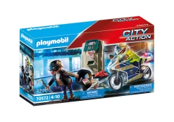 Playmobil - Polizei-Motorrad: Verfolgung Des Geldräubers (70572)