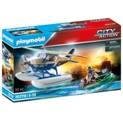 Playmobil - Polizei-Wasserflugzeug: Schmuggler-Verfolgung (70779)