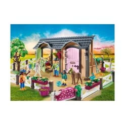 Playmobil - Reitunterricht Mit Pferdeboxen (70995) -Randboutique Für Kinder playmobil reitunterricht mit pferdeboxen 70995 2