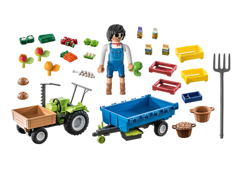 Playmobil - Traktor Mit Hänger (71249) 5 Playmobil - Traktor Mit Hänger (71249) – Bild 3