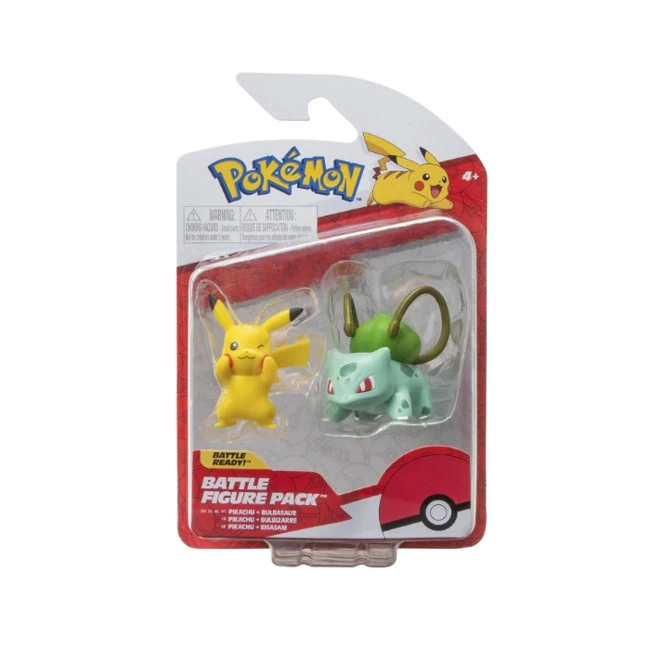 POKEMON - BATTLE FIGURE 2 PK BULBASAUR AND PIKACHU 3 POKEMON - BATTLE FIGURE 2 PK BULBASAUR AND PIKACHU