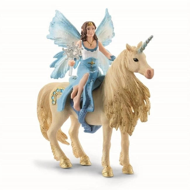 Schleich - Bayala - Eyela Riding On Golden Unicorn (42508) 3 Schleich - Bayala - Eyela Riding On Golden Unicorn (42508)