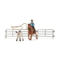 Schleich - Cowgirl Team Roping Fun (42577)