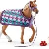 Schleich - Horse Club - English Thoroughbred With Blanket (42360) -Randboutique Für Kinder schleich horse club english thoroughbred with blanket 42360