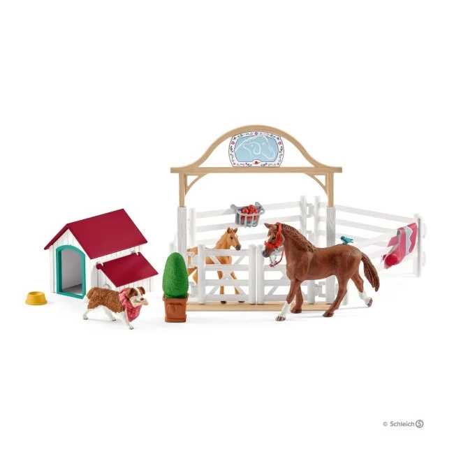 Schleich - Horse Club Hannahs Gastpferde Mit Hündin Ruby (42458) 3 Schleich - Horse Club Hannahs Gastpferde Mit Hündin Ruby (42458)