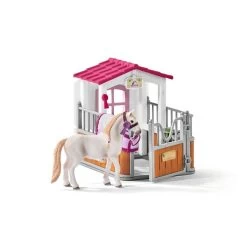 Schleich - Horse Club - Horse Stall With Lusitano Mare (42368) -Randboutique Für Kinder schleich horse club horse stall with lusitano mare 42368 1