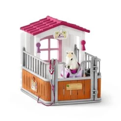 Schleich - Horse Club - Horse Stall With Lusitano Mare (42368) -Randboutique Für Kinder schleich horse club horse stall with lusitano mare 42368 3