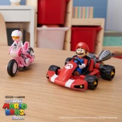 NINTENDO Super Mario Movie - Figure W/ Kart - Peach (6 Cm) (417694) -Randboutique Für Kinder super mario movie figure w kart peach 6 cm 417694 5